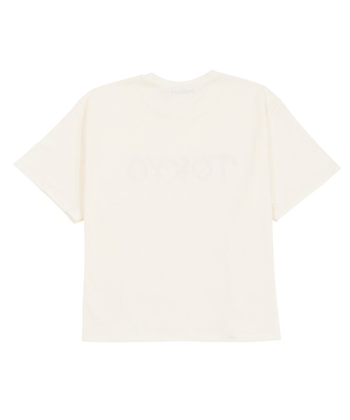 PUNYUS（プニュズ）の「TOKYOロゴＴシャツ（Tシャツ/カットソー・レディース・ホワイト/ライトパープル/ブラック・4/2/1/3）」の11枚目の写真