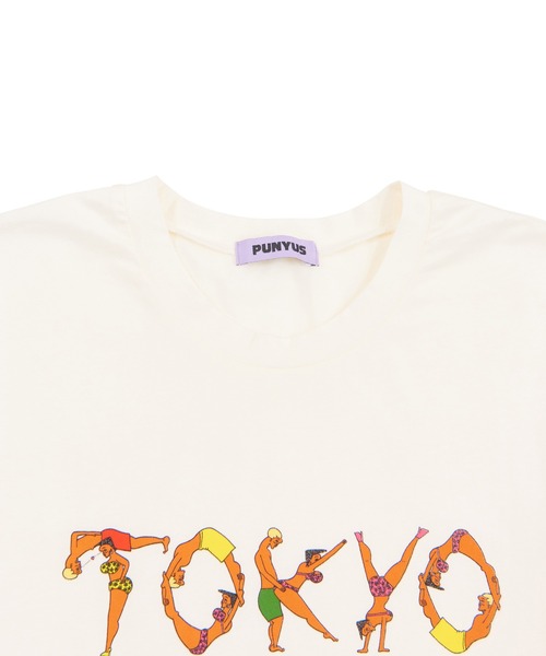 PUNYUS（プニュズ）の「TOKYOロゴＴシャツ（Tシャツ/カットソー・レディース・ホワイト/ライトパープル/ブラック・4/2/1/3）」の19枚目の写真