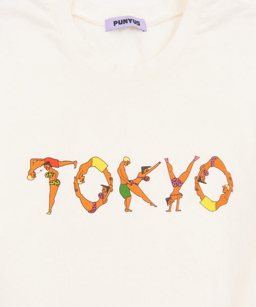 PUNYUS（プニュズ）の「TOKYOロゴＴシャツ（Tシャツ/カットソー・レディース・ホワイト/ライトパープル/ブラック・4/2/1/3）」の15枚目の写真