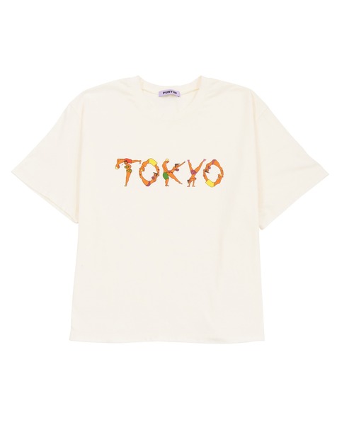PUNYUS（プニュズ）の「TOKYOロゴＴシャツ（Tシャツ/カットソー・レディース・ホワイト/ライトパープル/ブラック・4/2/1/3）」の16枚目の写真