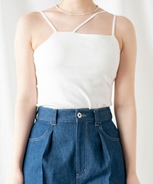 【COMMRE】アシメトラップカップ付きキャミソール