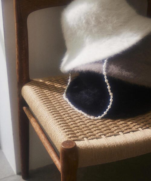 PROPORTION BODY DRESSING(プロポーションボディドレッシング)の「パールチェーン付きファーバケットハット / 1213284801(ハット・レディース・ホワイト/ベージュ/ブラック・フリ-)」の11枚目の写真