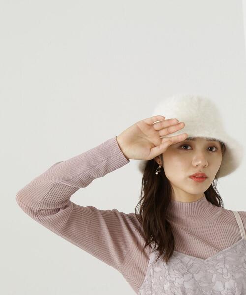 PROPORTION BODY DRESSING(プロポーションボディドレッシング)の「パールチェーン付きファーバケットハット / 1213284801(ハット・レディース・ホワイト/ベージュ/ブラック・フリ-)」の15枚目の写真