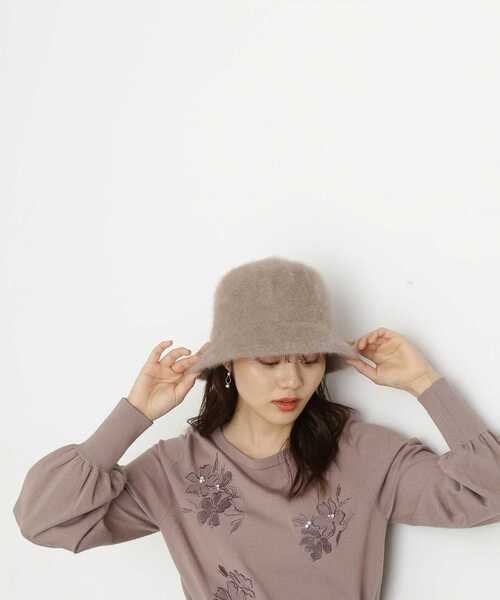PROPORTION BODY DRESSING(プロポーションボディドレッシング)の「パールチェーン付きファーバケットハット / 1213284801(ハット・レディース・ホワイト/ベージュ/ブラック・フリ-)」の1枚目の写真