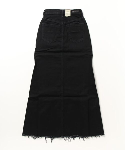 YANUK(ヤヌーク)の「YANUK マキシAラインスカート(デニムスカート・レディース・ブラック・XS/M/S)」の2枚目の写真