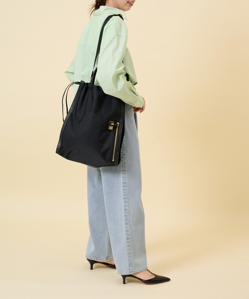 U by SPICK&SPAN（ユーバイスピックアンドスパン）の「≪追加≫【ORSETTO/オルセット】 ナイロン2wayトートバッグ2（トートバッグ・レディース・ブラック・FREE）」の10枚目の写真
