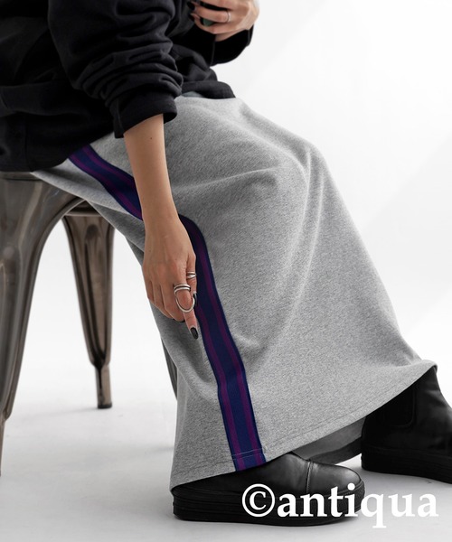 antiqua（アンティカ）の「サイドラインタイトスカート（スカート・レディース・ブラック/グレー・FREE）」の15枚目の写真