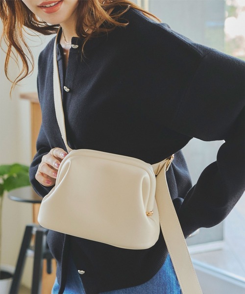 titivate（ティティベイト）の「がま口ショルダーバッグ（ショルダーバッグ・レディース・ブラック/ホワイト・FREE）」の8枚目の写真