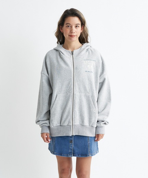 ROXY（ロキシー）の「【ZOZO別注アイテム】ENDLESS SUNSHINE ZIP/ロキシースウェットトレーナー（スウェット・レディース・ブラウン/ヘザーグレー/グレー・FREE）」の4枚目の写真