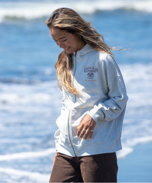 ROXY（ロキシー）の「【ZOZO別注アイテム】ENDLESS SUNSHINE ZIP/ロキシースウェットトレーナー（スウェット・レディース・ブラウン/ヘザーグレー/グレー・FREE）」の21枚目の写真