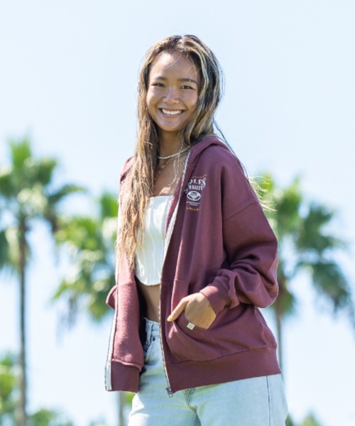 ROXY（ロキシー）の「【ZOZO別注アイテム】ENDLESS SUNSHINE ZIP/ロキシースウェットトレーナー（スウェット・レディース・ブラウン/ヘザーグレー/グレー・FREE）」の16枚目の写真