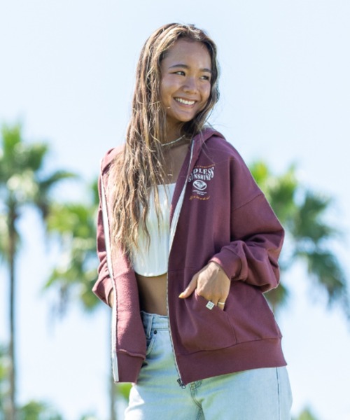 ROXY（ロキシー）の「【ZOZO別注アイテム】ENDLESS SUNSHINE ZIP/ロキシースウェットトレーナー（スウェット・レディース・ブラウン/ヘザーグレー/グレー・FREE）」の17枚目の写真