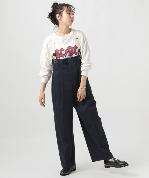 BAYFLOW(ベイフロー)の「サスペンダー付きハイウエストパンツ(その他パンツ・レディース・ネイビー/ベージュ・SMALL/MEDIUM)」の17枚目の写真