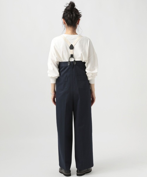 BAYFLOW(ベイフロー)の「サスペンダー付きハイウエストパンツ(その他パンツ・レディース・ネイビー/ベージュ・SMALL/MEDIUM)」の22枚目の写真