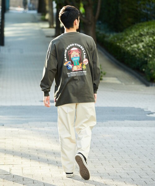 COLEMAN（コールマン）の「Coleman/コールマン 別注 ランタンアイコン バックプリント L/S TEE/ ロングスリーブ Tシャツ（Tシャツ/カットソー・メンズ・ダークブラウン/ホワイト/グレー/チャコールグレー・MEDIUM/LARGE）」の19枚目の写真