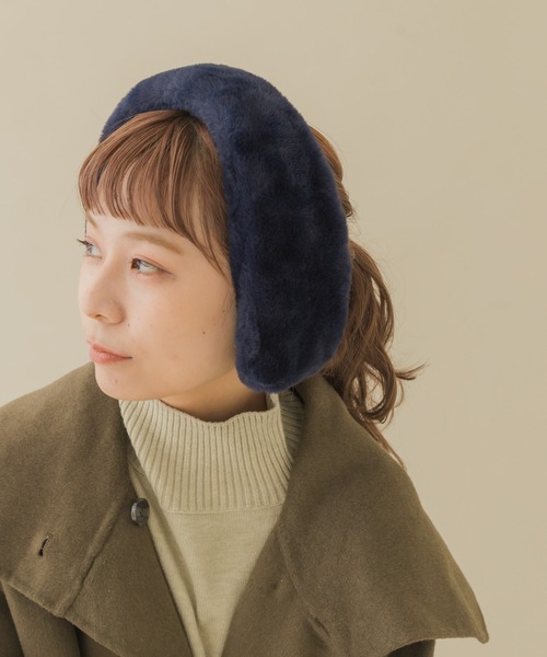 SMELLY（スメリー）の「エコファーイヤーマフ（イヤーマフ・レディース・グレー/ネイビー/ブラック・FREE）」の14枚目の写真