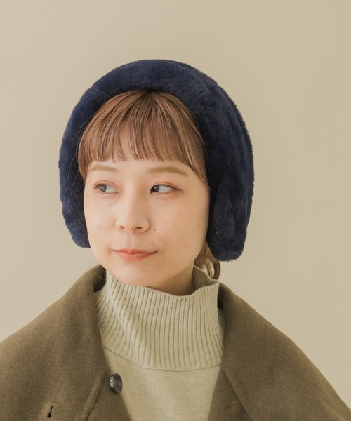 SMELLY（スメリー）の「エコファーイヤーマフ（イヤーマフ・レディース・グレー/ネイビー/ブラック・FREE）」の15枚目の写真