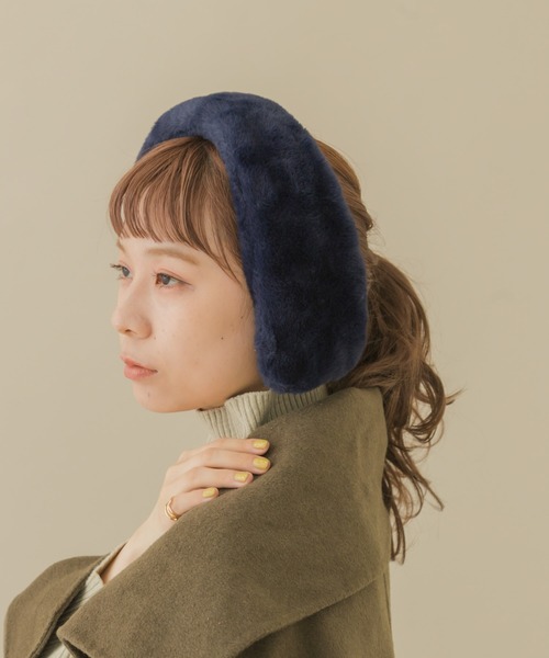 SMELLY（スメリー）の「エコファーイヤーマフ（イヤーマフ・レディース・グレー/ネイビー/ブラック・FREE）」の16枚目の写真