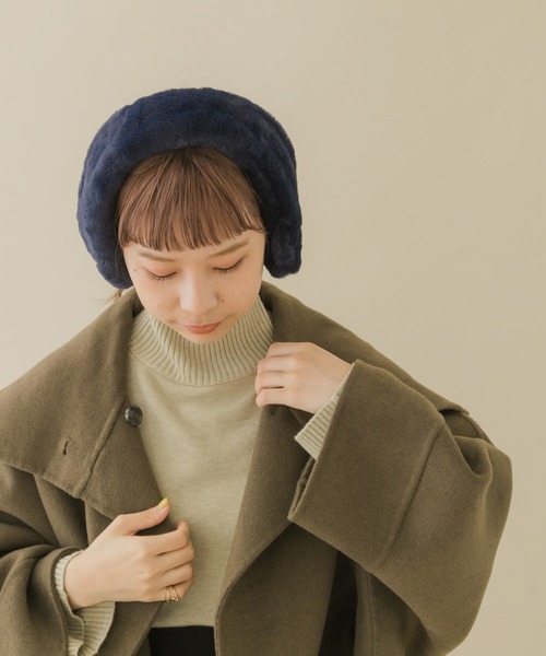 SMELLY（スメリー）の「エコファーイヤーマフ（イヤーマフ・レディース・グレー/ネイビー/ブラック・FREE）」の17枚目の写真