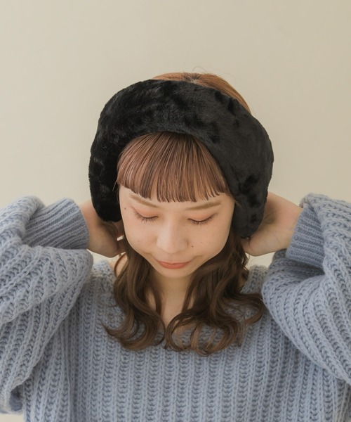 SMELLY（スメリー）の「エコファーイヤーマフ（イヤーマフ・レディース・グレー/ネイビー/ブラック・FREE）」の20枚目の写真