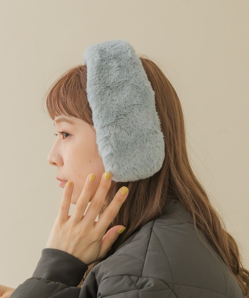 SMELLY（スメリー）の「エコファーイヤーマフ（イヤーマフ・レディース・グレー/ネイビー/ブラック・FREE）」の19枚目の写真