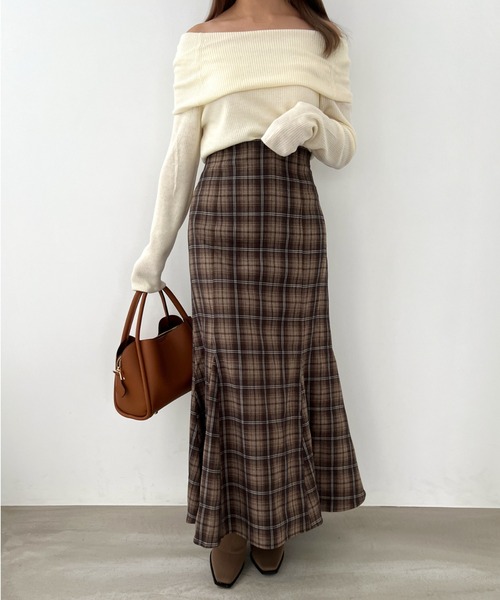 Olu.（オルドット）の「チェックマーメイドスカート（スカート）」 - WEAR