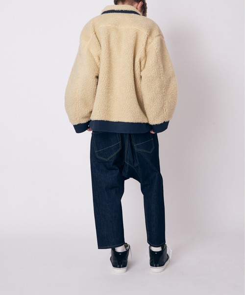 FUMITO GANRYU(フミトガンリュウ)の「FUMITO GANRYU Kinetic denim(デニムパンツ・メンズ・ダークブルー・1/2)」の5枚目の写真