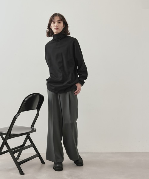 JUNRED（ジュンレッド）の「j.n.r.d/スムースタートルネックプルオーバー（Tシャツ/カットソー・メンズ・ホワイト/ブラック・L/LL/M）」の10枚目の写真