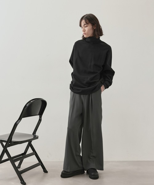 JUNRED（ジュンレッド）の「j.n.r.d/スムースタートルネックプルオーバー（Tシャツ/カットソー・メンズ・ホワイト/ブラック・L/LL/M）」の11枚目の写真