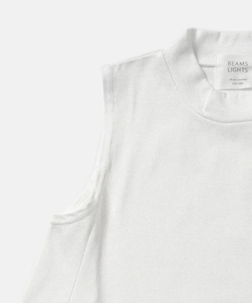 BEAMS LIGHTS Women's（ビームスライツ ウィメンズ）の「BEAMS LIGHTS / ハイネックフレア ノースリーブプルオーバー（Tシャツ/カットソー・レディース・ホワイト/グレー/ブラック・FREE）」の8枚目の写真