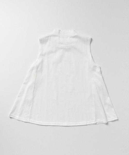 BEAMS LIGHTS Women's（ビームスライツ ウィメンズ）の「BEAMS LIGHTS / ハイネックフレア ノースリーブプルオーバー（Tシャツ/カットソー・レディース・ホワイト/グレー/ブラック・FREE）」の10枚目の写真