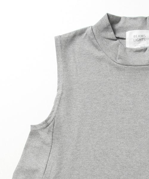 BEAMS LIGHTS Women's（ビームスライツ ウィメンズ）の「BEAMS LIGHTS / ハイネックフレア ノースリーブプルオーバー（Tシャツ/カットソー・レディース・ホワイト/グレー/ブラック・FREE）」の18枚目の写真