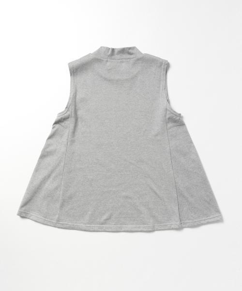 BEAMS LIGHTS Women's（ビームスライツ ウィメンズ）の「BEAMS LIGHTS / ハイネックフレア ノースリーブプルオーバー（Tシャツ/カットソー・レディース・ホワイト/グレー/ブラック・FREE）」の12枚目の写真