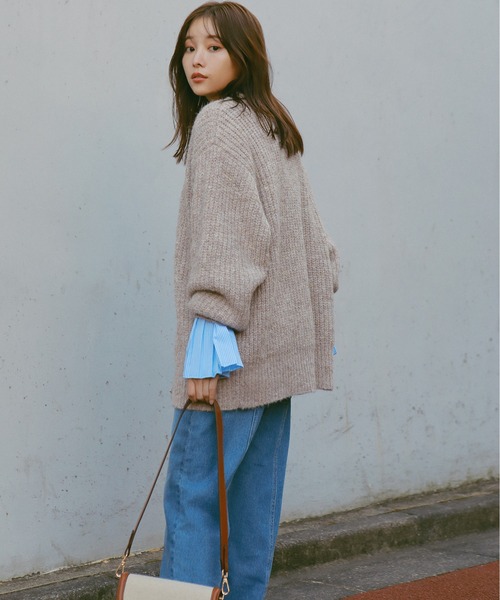 N.（N. Natural Beauty Basic）（エヌエヌナチュラルビューティーベーシック）の「トリミングフラップショルダーバッグ（ビジネスバッグ・レディース・ブラック/ブラウン系その他・ﾌﾘ-）」の22枚目の写真