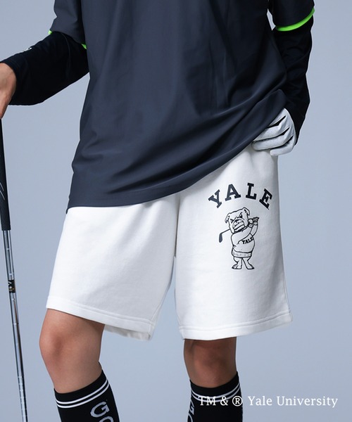 antiqua（アンティカ）の「YALE ロゴハーフパンツ（その他パンツ・レディース・ネイビー/オフホワイト/ブラック・M/S/L）」の2枚目の写真