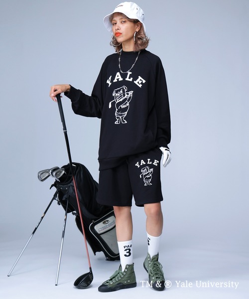 antiqua（アンティカ）の「YALE ロゴハーフパンツ（その他パンツ・レディース・ネイビー/オフホワイト/ブラック・M/S/L）」の12枚目の写真