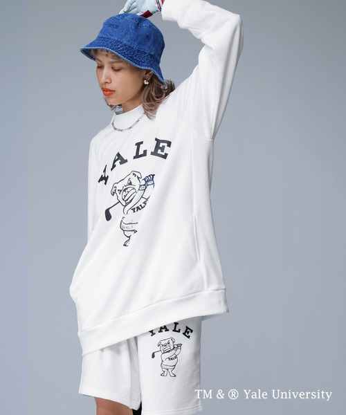 antiqua（アンティカ）の「YALE ロゴハーフパンツ（その他パンツ・レディース・ネイビー/オフホワイト/ブラック・M/S/L）」の6枚目の写真