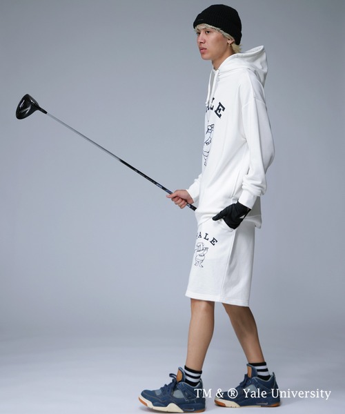 antiqua（アンティカ）の「YALE ロゴハーフパンツ（その他パンツ・レディース・ネイビー/オフホワイト/ブラック・M/S/L）」の9枚目の写真