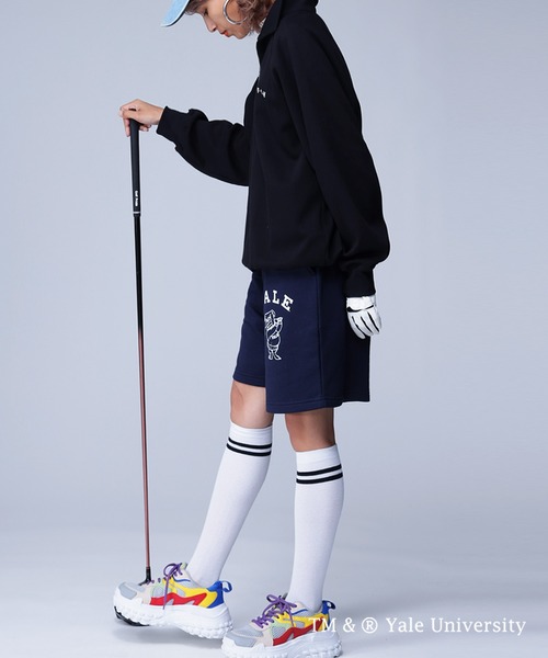 antiqua（アンティカ）の「YALE ロゴハーフパンツ（その他パンツ・レディース・ネイビー/オフホワイト/ブラック・M/S/L）」の20枚目の写真