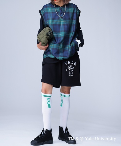 antiqua（アンティカ）の「YALE ロゴハーフパンツ（その他パンツ・レディース・ネイビー/オフホワイト/ブラック・M/S/L）」の15枚目の写真