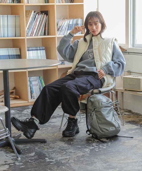 niko and...（ニコアンド）の「SOFTツイルミリタリーパンツ（その他パンツ・レディース・パープル/オフホワイト/カーキ/ブラック・MEDIUM/LARGE）」の11枚目の写真