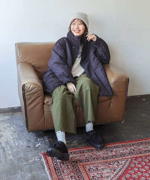 niko and...（ニコアンド）の「SOFTツイルミリタリーパンツ（その他パンツ・レディース・パープル/オフホワイト/カーキ/ブラック・MEDIUM/LARGE）」の12枚目の写真