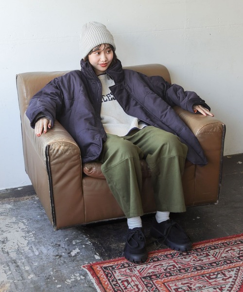 niko and...（ニコアンド）の「SOFTツイルミリタリーパンツ（その他パンツ・レディース・パープル/オフホワイト/カーキ/ブラック・MEDIUM/LARGE）」の13枚目の写真