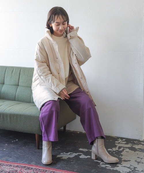 niko and...（ニコアンド）の「SOFTツイルミリタリーパンツ（その他パンツ・レディース・パープル/オフホワイト/カーキ/ブラック・MEDIUM/LARGE）」の16枚目の写真