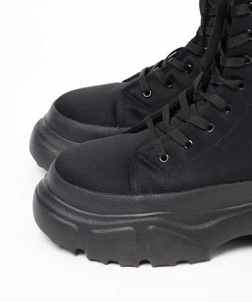 PAGEBOY（ページボーイ）の「レースアップミドルブーツ（ブーツ・レディース・ブラック/オフホワイト・MEDIUM/LARGE）」の18枚目の写真