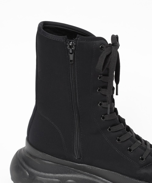 PAGEBOY（ページボーイ）の「レースアップミドルブーツ（ブーツ・レディース・ブラック/オフホワイト・MEDIUM/LARGE）」の21枚目の写真