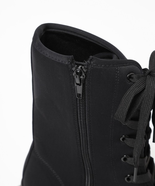 PAGEBOY（ページボーイ）の「レースアップミドルブーツ（ブーツ・レディース・ブラック/オフホワイト・MEDIUM/LARGE）」の22枚目の写真