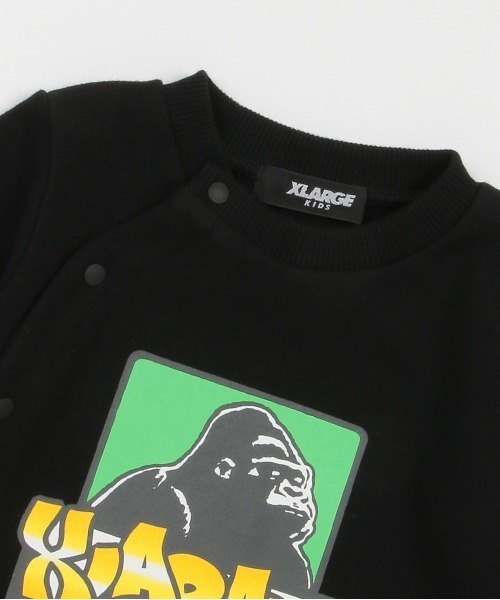 XLARGE KIDS（エクストララージキッズ）の「ボックスゴリラカバーオール（ロンパース・キッズ・レッド/ブラック/ブルー/トップグレー・70cm）」の8枚目の写真