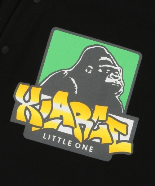 XLARGE KIDS（エクストララージキッズ）の「ボックスゴリラカバーオール（ロンパース・キッズ・レッド/ブラック/ブルー/トップグレー・70cm）」の9枚目の写真