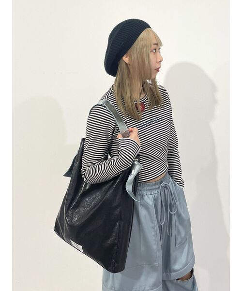 jouetie（ジュエティ）の「メタリックバイカラートートBAG（トートバッグ・レディース・ブラック/シルバー/ピンク・FREE）」の12枚目の写真